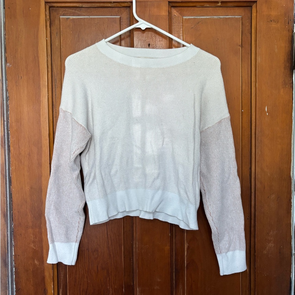 Chic Two-Tone Sweater